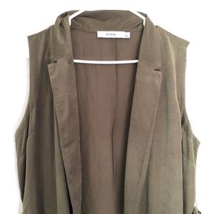 Long Forest Green Vest
